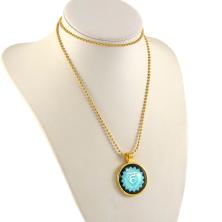 Кулон "Вишуддха чакра" 3см арт.ALK565 золото