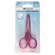 Ножницы для рукоделия 100мм арт.ROS-02 ручки пластик