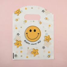 Пакет п/э с вырубной ручкой 19*15см арт.SF-7360 микс-50