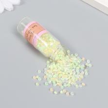 Бисер в бутылочке 8/0 арт 9369334 салатовый микс (20гр)(светится в темноте)