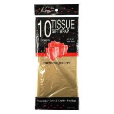 Бумага тишью металлик 50*66см арт.67-56 золото (10листов)