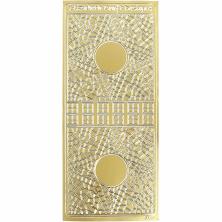 Наклейки контурные 23*10см арт.SG-0154 золотая