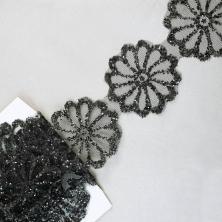 Тесьма сетка 50мм арт.YF-2003 черный