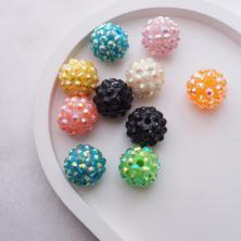 Бусины акрил 14мм "Шамбала" арт.T-11 ассорти (10шт)