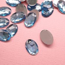Камни непришивные "Овал" 13*10мм арт.9318714 голубой