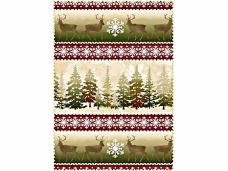 Ткань Peppy Wonder of Winter Flannel Panel 60*107см арт.MASF3002-R хлопок
