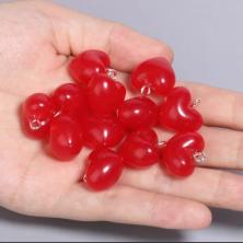 Подвеска акрил "Сердце" 18*17мм арт.ИВ-66 красный