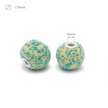 Бусины акрил 15мм арт.TS.A2262 6-голубой