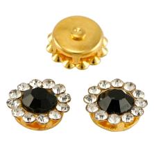 Камни пришивные стекло в металле "Цветочек" 10мм арт.SF-3771