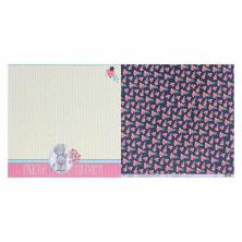 Бумага двусторонняя 30,5*30,5см "Счастье это просто. Думаю о тебе" 180гр/м арт.1445755