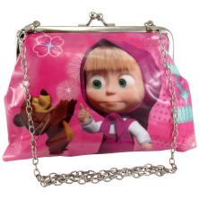 Сумочка детская "Маша и Медведь" 20*14см арт.ФУ-10030 розовый