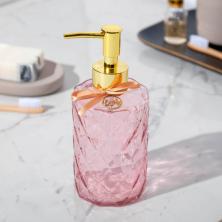 Дозатор для моющего средства 400мл 18*7см "Вдохновение" арт.5283642 стекло/пластик