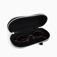 Футляр для очков на молнии 17*7,5*6см серый арт.9381384 текстиль