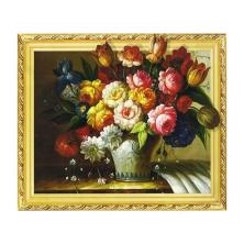 "Пышный букет 5D" 42*33см арт.0521 LT Картина стразами на подрамнике