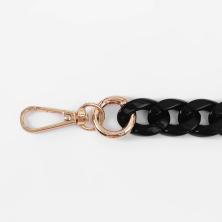 Цепочка для сумки пластик 68см d-15*21мм арт.7335855 черный/золото