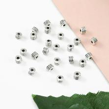 Бусины металл   4мм арт.302-792 серебро-9 (25шт)