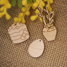 Набор Пасхальный 3,5-6,5см арт.ВД-1072 фанера (3шт)