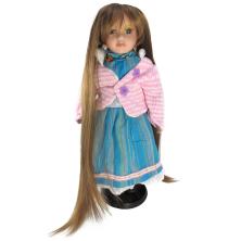 Парик для кукол "Элит" №2/16 D-7см, L-50см арт.21005 коричневый