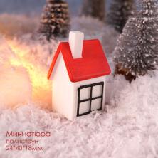 Миниатюра Домик с трубой 24*40*18мм арт.ИВ-973