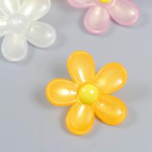 Кабошон "Цветок" 40*40мм арт.9242652 ассорти (светится в темноте)