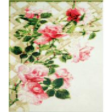"Чайная роза" 40*20см арт.65434 Картина стразами