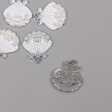 Подвеска "Ракушка" 20*18мм арт.10708459 серебро