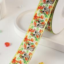 Лента репсовая 25мм "Котенок" арт.SF-6131 ассорти