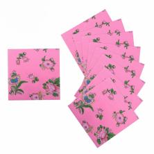 Салфетки бумажные 33*33см "Выдумка цветочная на розовом" арт.335352 (20шт)