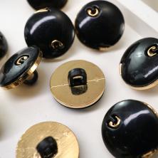 Пуговица арт.P-165 15мм 24L черный
