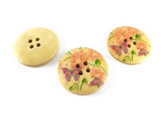 Пуговица дерево арт.ФУ-4104 25мм 40L 06