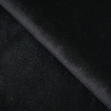 Замша искусств. 20*30см ФУ-9406 черный с блестками