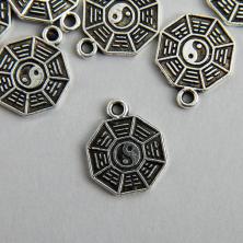 Подвеска "Инь-Ян" 13*15мм арт.5279231 серебро