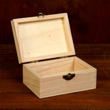 Шкатулка дерево "Прямоугольная" 12*6*9см арт.1805072(сосна)