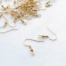 Заготовка для серег 20мм арт.ФУ-9849 св.золото