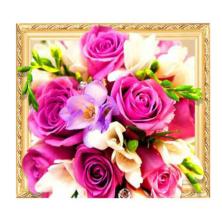 "Яркий букет 5D" 50*40см арт.0473 LT Картина стразами на подрамнике