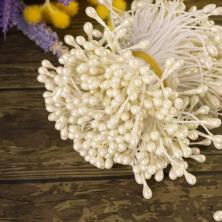 Тычинки 6см d-3мм арт.N40/95 молочный (400шт)