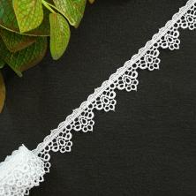 Кружево гипюр  25мм арт.TR.4GB2501 белый-1