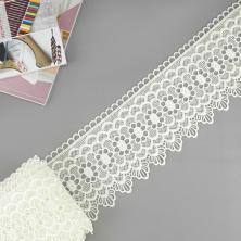 Кружево гипюр 100мм арт.SF-3283 кремовый