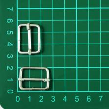 Пряжка регулировочная металл 20*15*2,5мм арт.512393 (10шт)