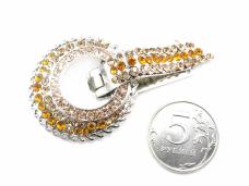 Застежка шубная со стразами арт.ФУ-2356