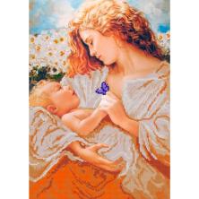 1373 "Мой малыш" Рисунок на ткани "Конек" частичная вышивка 29*39см