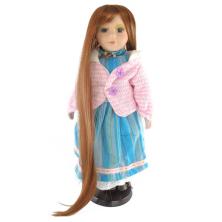 Парик для кукол "Элит" №1/18 D-5см, L-50см арт.21000 рыжий