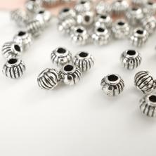 Бусины металл  4мм арт.ИВ-274 ант.серебро (50шт)