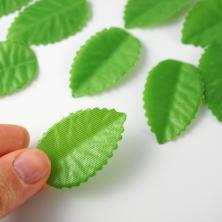 Лист текстиль 2,5*4см арт.ИВ-787 зеленый (200шт)