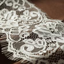 Кружево французское 120мм арт.7319/A026 белый