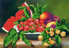 Г-003 "Натюрморт с арбузом" Рисунок на ткани "М.П.Студия" 35*40см