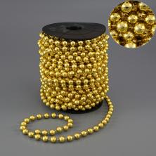 Бусы на елку  8мм арт.ФУ-7381 золото