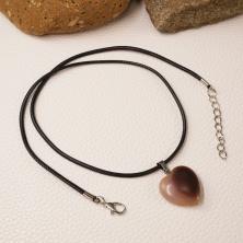 Кулон "Сердце" 20*27мм с камнем авантюрин арт.ИВ-282