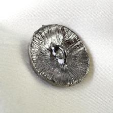 Пуговица со стразами 22мм арт.ФУ-3042 черный/сиреневый