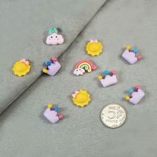 Набор кабошонов фигурок "Небо" арт.7985153 ассорти (10шт)